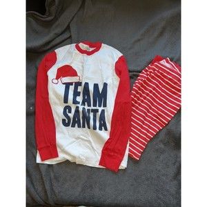 Carters Adult XL 2 piece Team Santa Snug Fit PJs Family Pajamas Christmas Red